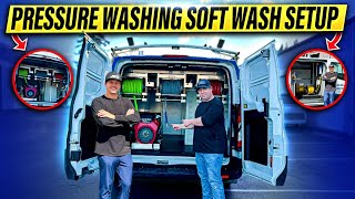 Transit Van Pressure Washing Soft Wash Setup [upl. by Airyk]