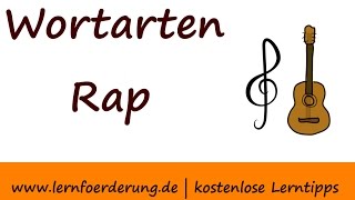 Wortarten leicht verständlich erklärt im Wortarten Rap [upl. by Naiditch]