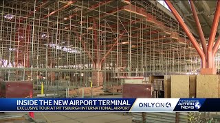 An inside look at construction of Pittsburgh International Airports new terminal [upl. by Lebar]