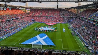 PASSIONATE Rendition of FLOWER OF SCOTLAND  Scotland vs Switzerland  UEFA Euro 2024 in COLOGNE [upl. by Einnol]