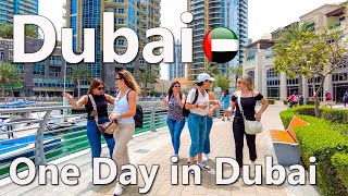 One day in Dubai Amazing City Walk 4K🇦🇪 [upl. by Hamer]