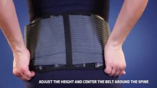 Thuasne  Lombacross Activity Lumbar belt  Fitting Video [upl. by Eille]