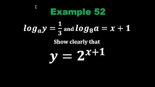 Logarithmic Expression Example 52 [upl. by Allegna]