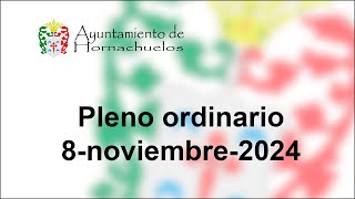 Pleno Extraordinario del 8 de noviembre de 2024 [upl. by Esorlatsyrc]