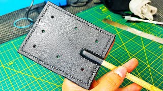 Leatherworking for beginners A fly swatter or a BDSM toy [upl. by Repinuj884]