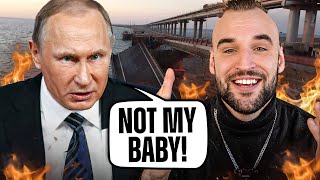 The Kerch Bridge JUST EXPLODED  Ukraine War Update [upl. by Naillimxam336]