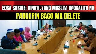 EDSA SHRINE BINATILYONG MUSLIM GALING MINDANAO GALIT AT NANAWAGANyoutubevideo edsashrine [upl. by Nytsrik]