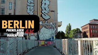 Berlin  Prenzlauer Berg  Mauerpark  Germany I 4K I Relaxing Walking Tour I No Music [upl. by Ylrebmic]