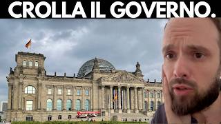 CROLLA Governo Scholz in Germania 🇩🇪 Dopo vittoria Donald Trump [upl. by Arerrac]