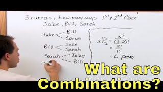 Combinations Vs Permutations in Probability amp Statistics  2 [upl. by Octavus]