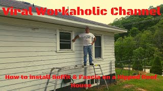 Installing Soffit and Fascia on my DIY Shed  StepbyStep [upl. by Cowie602]