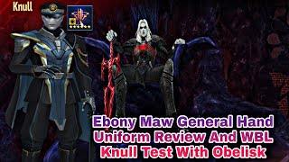 Ebony Maw General Hand Uniform Review And WBL Knull Test With Obelisk  Marvel Future Fight [upl. by Novelia]