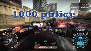 mclaren senna vs 1000 cops  need for speed most wanted [upl. by Naujej3]