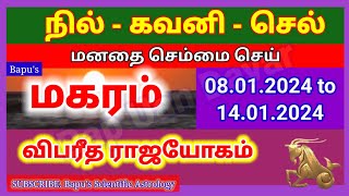 Makaram Vipareetha Rajayogam January 2024  மகரம் பொற்காலம் துவங்குது ஜனவரி 2024 இரண்டாம் வாரம் [upl. by Zumstein]