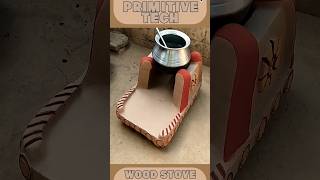 DIY Mud Wood Stove 🔥🏺  Easy Primitive Build for Survival amp Outdoor Cooking shorts mudstove viral [upl. by Dleifrag]