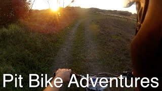 Pit Bike Adventures  EP 13  Forest Ride and Abandoned Trailer [upl. by Kushner]