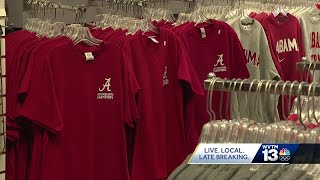 Crews work into the night to finish custom Iron Bowl shirts after Alabama wins [upl. by Dedrick584]