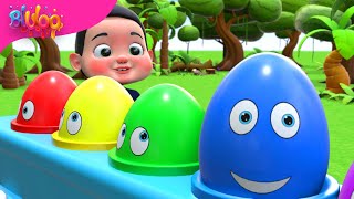 Surprise Eggs Kids Song  BluLoo Nursery Rhymes amp Kids Songs [upl. by Aidroc]