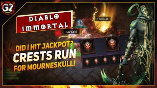 20 Crest Run for Mourneskull  Did I Hit the Jackpot  DH  Diablo Immortal [upl. by Nowaj]