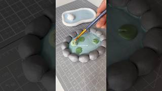 air dry clay trinket trays 🐸✨ diy clayart [upl. by Lange]