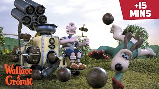 Wallace amp Gromits Cracking Contraptions 🛠️  15 MIN Compilation ⏱️ WallaceandGromit [upl. by Bamberger831]