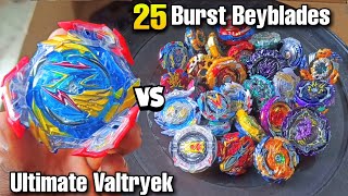 ultimate valtryek vs 25 burst beyblades fight l pocket toon [upl. by Cook]