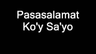 Pasasalamat Koy Sayo [upl. by Leno70]