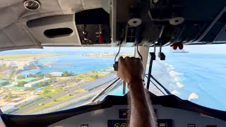 Seaplane Landing in Malé Maldives  Manta Air DHC6 Twin Otter [upl. by Alburg]