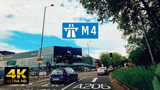 Chiswick Roundabout to M4  London Driving Tour  4K [upl. by Schechinger83]