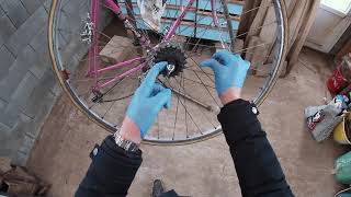 Removing a 54 Year Old Freewheel From a Campagnolo Hub Expecting the Worst [upl. by Auhso]