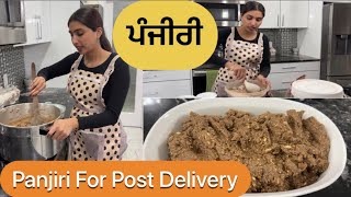 Panjiri Recipe How To Make Panjiri For New Mother Easy Panjiri Recipe Cooking With Harman [upl. by Euqinad]