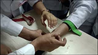 medical students blood test procedure ll [upl. by Llatsyrk]