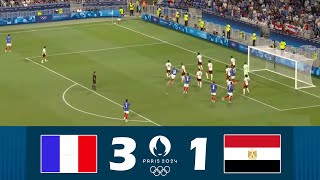 France vs Egypt 31  Mens Olympic Football Tournament Paris 2024  Match Highlights [upl. by Neirol387]