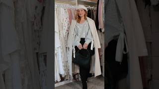 Parisianinspired but make it feminine 🎀 shortvideo parisianstyle winteroutfits [upl. by Baram]