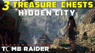 Location of Treasure Chests in Hidden City  SHADOW OF THE TOMB RAIDER [upl. by Dickman]