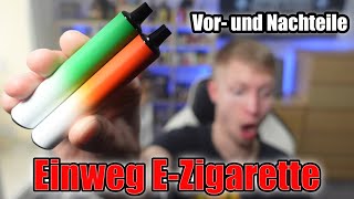 Einweg EZigarette  EShisha  Vor und Nachteile [upl. by Anitnatsnok]