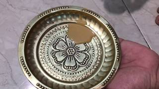 How to Polish Brass pooja item at home brasso clining stainlesssteel polishwork poojaitem [upl. by Maite597]