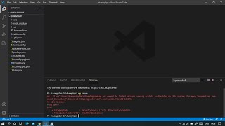 cannot be loaded because running scripts is disabled on this system Powershell angular [upl. by Coppock]