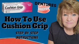 How To apply Cushion Grip To Your Dentures Review [upl. by Sheedy859]