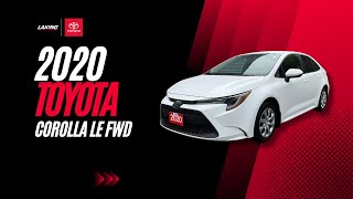 2020 Toyota Corolla LE FWD Walk Around [upl. by Tersina189]