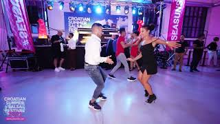 Farid amp Myrto  Social dancing  Croatian Summer Salsa Festival 2021 [upl. by Notsehc]