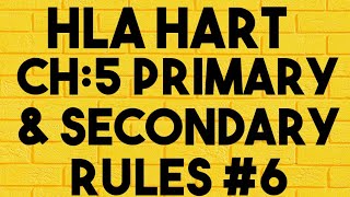 Hla hart the concept of lawprimary and secondary rules rule of recognitionrule of adjudication [upl. by Tima]