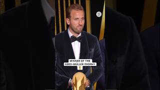 The trophy goes to … HARRY KANE 🏆✨ MiaSanMia FCBayern BallonDor HarryKane [upl. by Aleedis549]