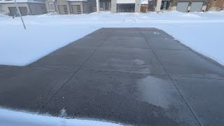 Heated Driveway Melting Snow Time Lapse ICE STORM [upl. by Dyson]