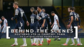 BEHIND THE SCENES  SOUTHEND UNITED 41 CHERTSEY TOWN [upl. by Denn]