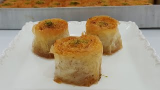 Baklava Yufkasından Kadayıf Sarma TarifiKolay Baklava TarifleriGurbetinmutfagi [upl. by Neret493]