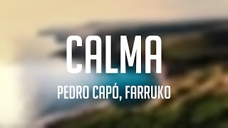 Calma  Pedro Capó Farruko Lyrics Version 🌾 [upl. by Trbor]