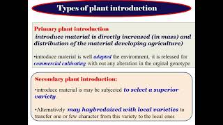 Plant Introduction And AcclimatizationAdaptation Vs AcclimatizationPlant Breeding [upl. by Amerd]