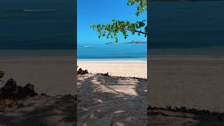 Fiji beaches 🇫🇯🏝️ travel tokoriki fiji island marriott beach oceanwaves relaxing [upl. by Ecad]