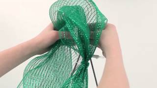 How to Make a Deco Mesh Christmas Tree [upl. by Sadirah]